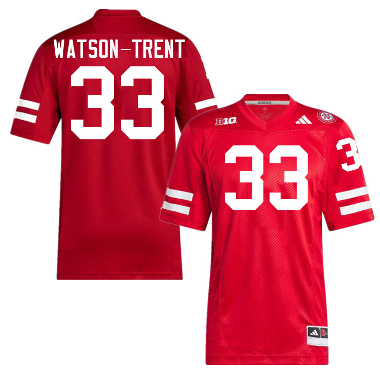 Nebraska Cornhuskers #33 Marques Watson-Trent College Football Jersey Stitched-Scarlet Nebraska Cornhuskers #33 Marques Watson-Trent College Football Jersey Stitched-Scarlet